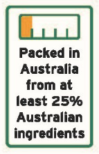Packed in Australia